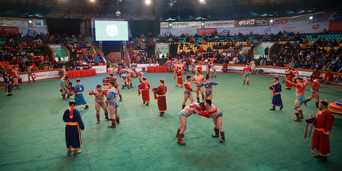 Зөрчил гаргасан бөхчүүдэд үзэгчдэд ёсолж, уучлалт гуйхыг даалгав
